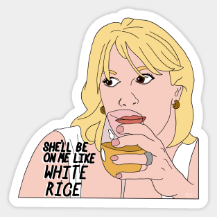 White Rice Ramona Sticker